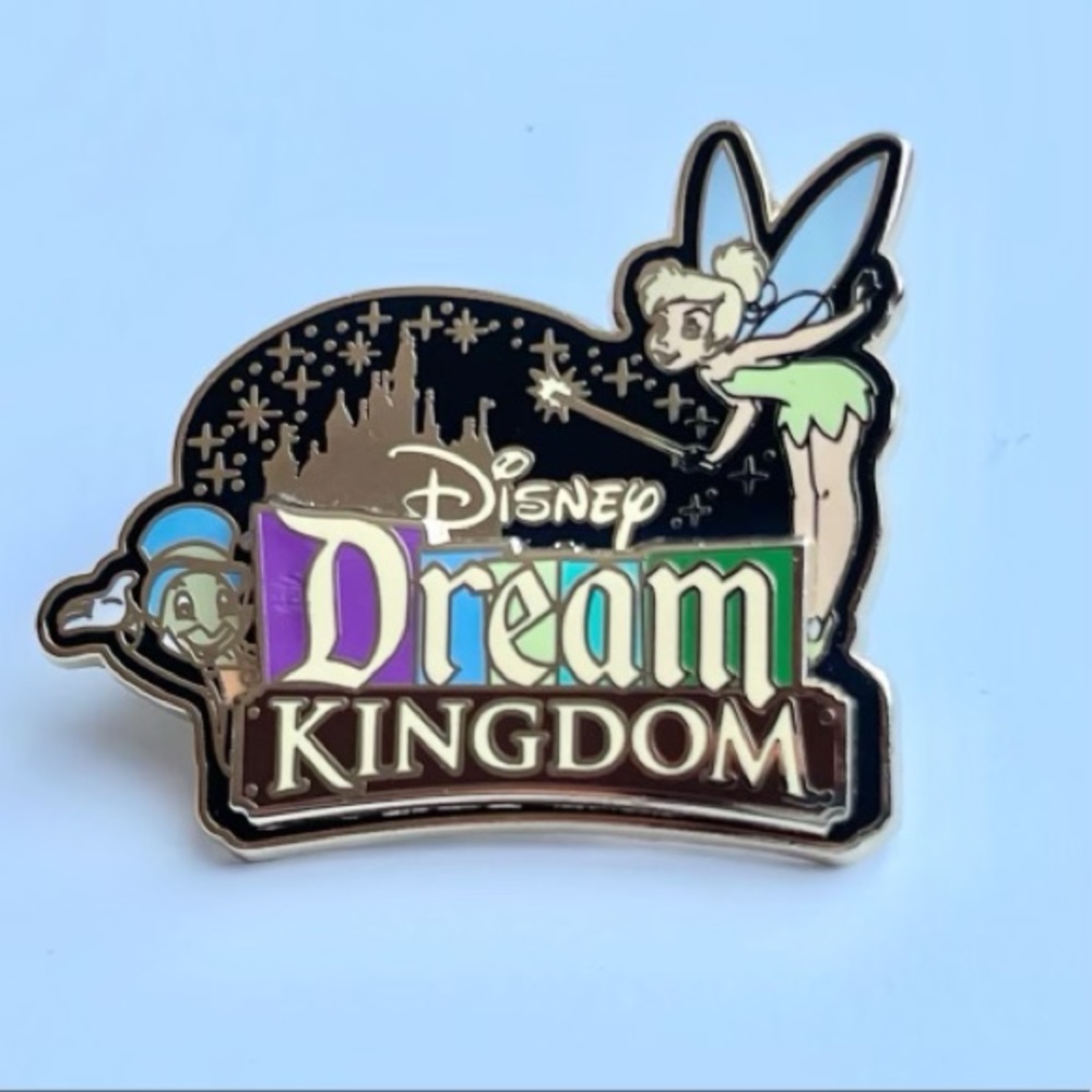 Disney Pin - Disneyland Castle Jiminy and Tinker Bell 3D Disney Dream Kingdom